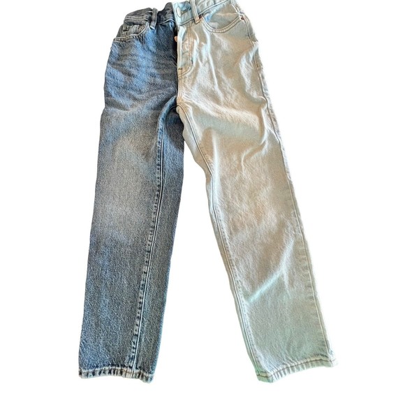 PacSun Two-Tone Straight Leg Jeans - Picture 1 of 7